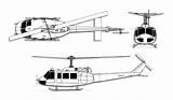 Huey Helicopter Uh Bell 1h Iroquois Uh1h sketch template