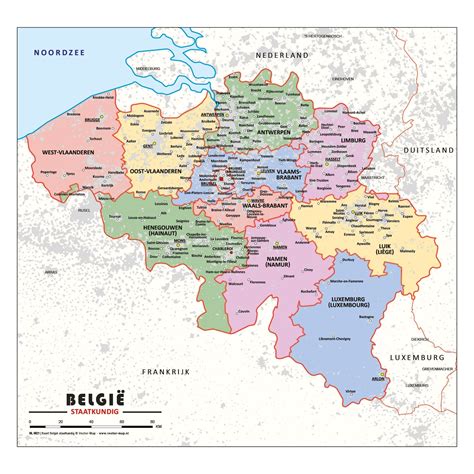schoolkaart belgie natuurkundig vector map de kaarten webshop