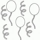 Ballon Coloriages Anniversaire Enfants sketch template