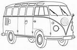 Colorear Kombi Kleurplaat Malvorlage Busje Bulli Ausmalen Wohnmobil Camper Colouring Zeichnen Coches Vingadores Combi Arte Bug Desenho Combis Coloringfolder Voiture sketch template