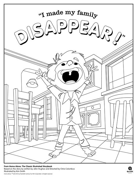 coloring page from quirk books home alone picturebook holidays