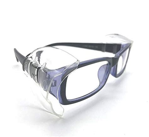 auony safety glasses side shields 2 pairs slip on clear side shields