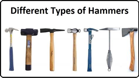 types  hammers claw ball peen sledgehammer