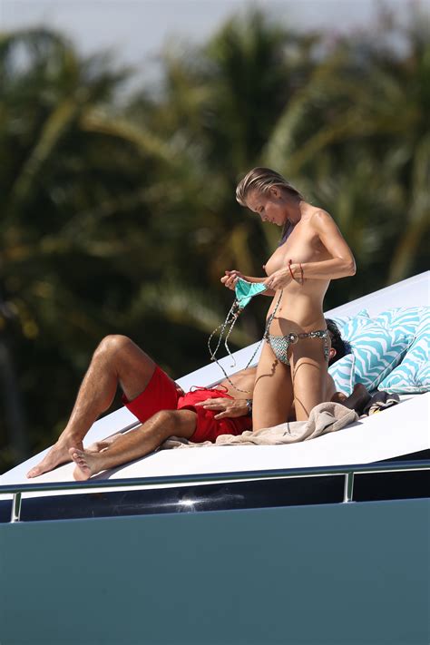 wow joanna krupa topless on yacht uncensored