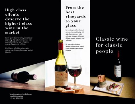 classic red wine brochure template   dreams