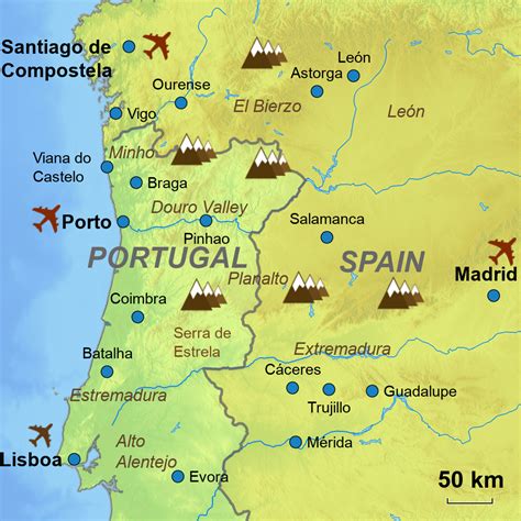 cross border touring holidays spain portugal  drive holidays