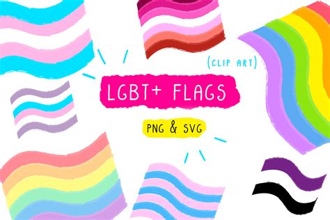lgbt gay pride flags graphic by inkclouddesign · creative fabrica