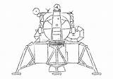 Sketch Lunar Module sketch template