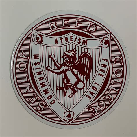 commie seal magnet reed college bookstore
