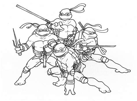 coloring pages teenage mutant ninja turtles coloring home