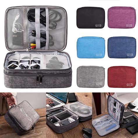 cuh waterproof electronic cord organizer cable bag travel digital cord case pouch walmartcom