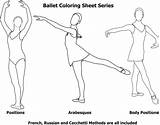 Ballet Position Arabesque Danza sketch template