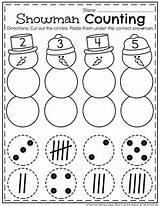 Snowman Subitizing Snowmen Planningplaytime Playtime sketch template