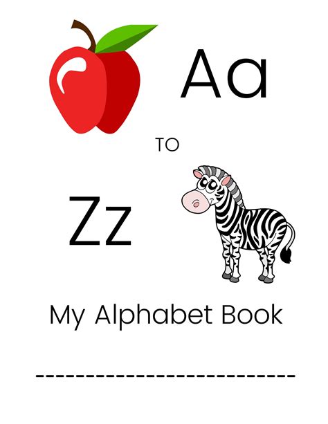 alphabet book printable abc worksheets    ages etsy espana