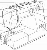 Naaimachine sketch template