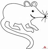 Mouse Clipart Outline Easy Library Minnie Clip Cliparts sketch template
