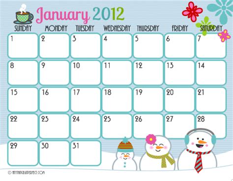 planner january  calendar  monthly calendar printable calendar pages cute calendar