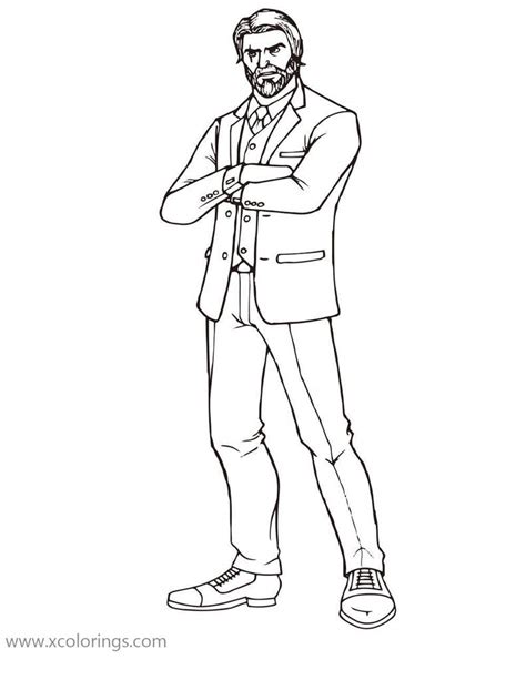 fortnite coloring pages john wick xcoloringscom