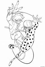 Ladybug Coloriage Miraculous Heros Bug Youloveit Marinette Dxf sketch template