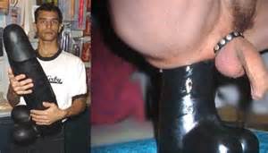 Gay big dildo anal
