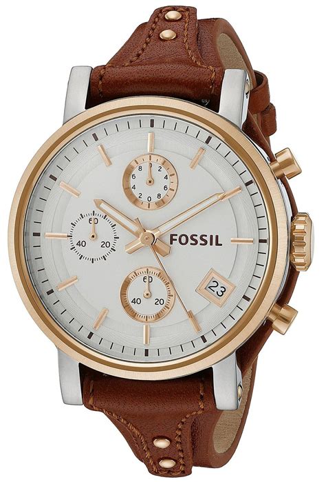fossil original boyfriend chronograph leather  click     additional