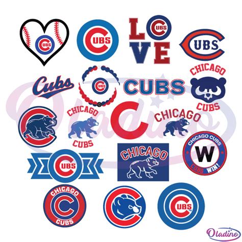 chicago cubs bundle svg digital file chicago cubs logo svg