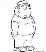 Guy Family Chris Griffin Coloring Pages Drawing Draw Printable Peter Kids Step Stewie Characters Cartoon Cleveland Show Lois Drawings Print sketch template
