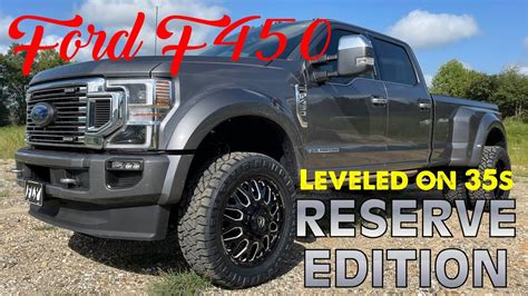 ford  platinum reserve edition leveled    carbonized gray fuel forged youtube