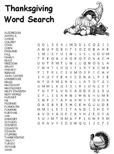thanksgiving word search thanksgiving words thanksgiving word