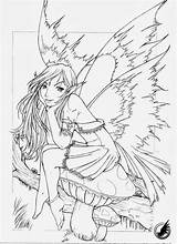 Coloring Pages Fairies Gothic Detailed Getcolorings sketch template
