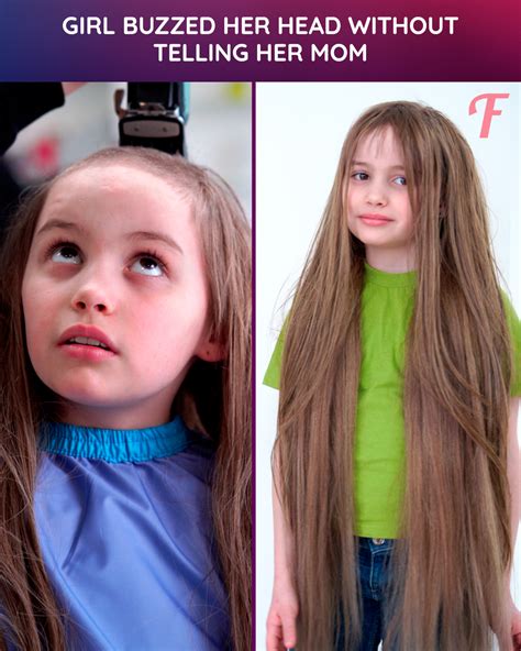 Girl With 3 Foot Long Hair Gets A Super Short Buzz Cut Long Haired