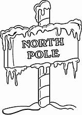 Pole North Coloring Pages Sign Christmas Printable Clipart Clip Drawing Poles South Bmp Untitled Color Santa Printables Xmas 1060 Wanted sketch template