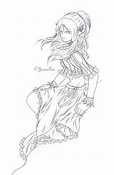 Elf Coloring Pages Elves Female Girl Anime Line Color Lineart Printable Print Getcolorings Fairy Adobe Photoshop Which Template sketch template