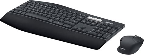 logitech mk performance wireless keyboard  optical mouse black