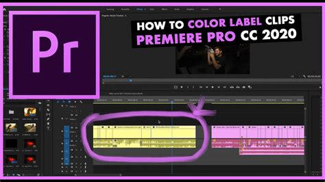 adobe premiere tutorials   color label clips  premiere pro cc  youtube