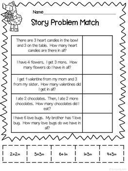 addition story problem bundle   laugh  love kindergarten tpt
