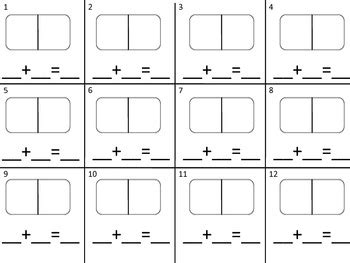 domino worksheets  kindergarten subtraction worksheets planning