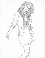 Coloring Pages Selena Gomez Getcolorings Nicole Girls sketch template