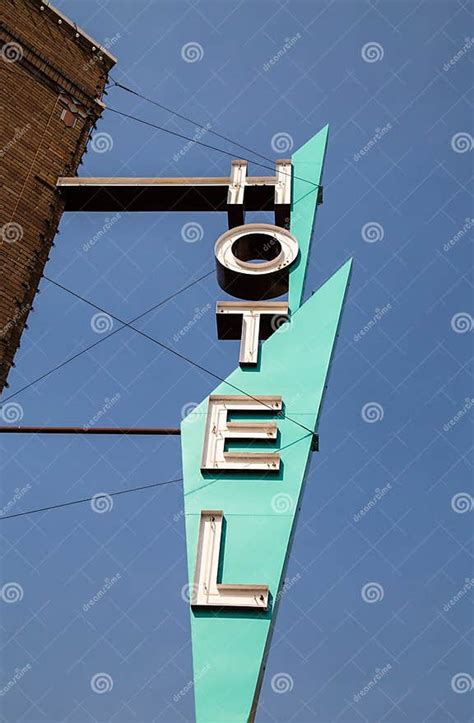 Old Vintage Hotel Sign Stock Image Image Of Downtown 33242257