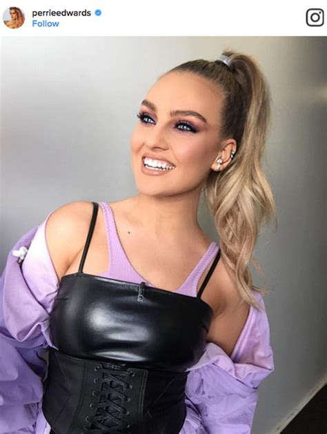 little mix s perrie edwards showcases peachy posterior in provocative