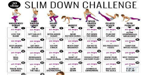 lose weight this month with our 30 day shape slim down