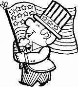 Coloring Pages Printable Choose Board Patriotic Flag July American sketch template