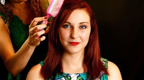asmr hair brushing hair play light scalp massage oil spa salon