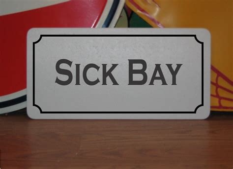 sick bay metal sign etsy