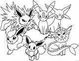 Pokemon Coloring4free Evolution sketch template