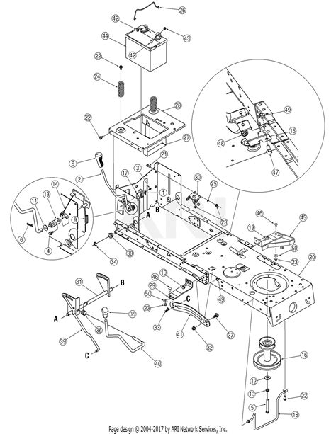 mtd bng  parts diagram  pto controls