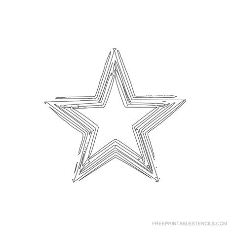 printable stars stencils template