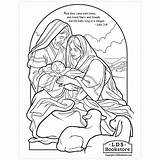 Nativity Lds Pages Ldsbookstore sketch template