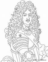 King Coloring Louis Xiv Ludwig Pages Sun Kids People Queens Kings Hellokids French Clipart Para History Books Mermaid Colorear Colouring sketch template