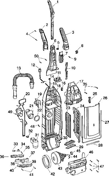 hoover vacuum manual  parts manual